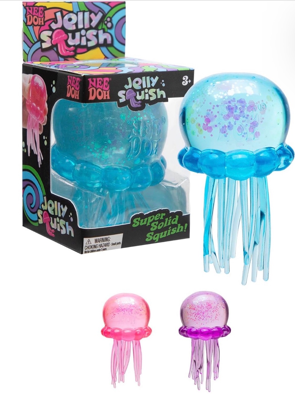 Nee Doh “Jelly Squish” Super Solid Squish - Purple 🦑
